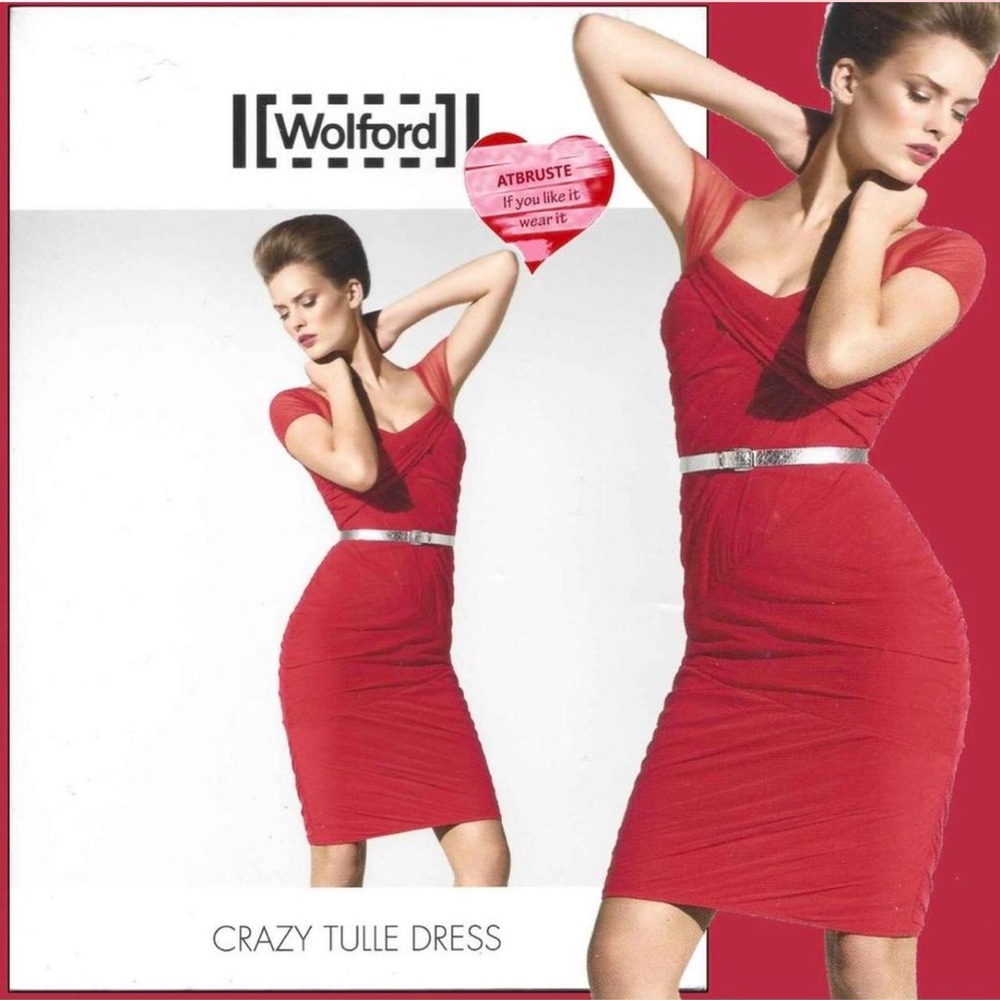 Wolford Vibrant Red Draped Dress